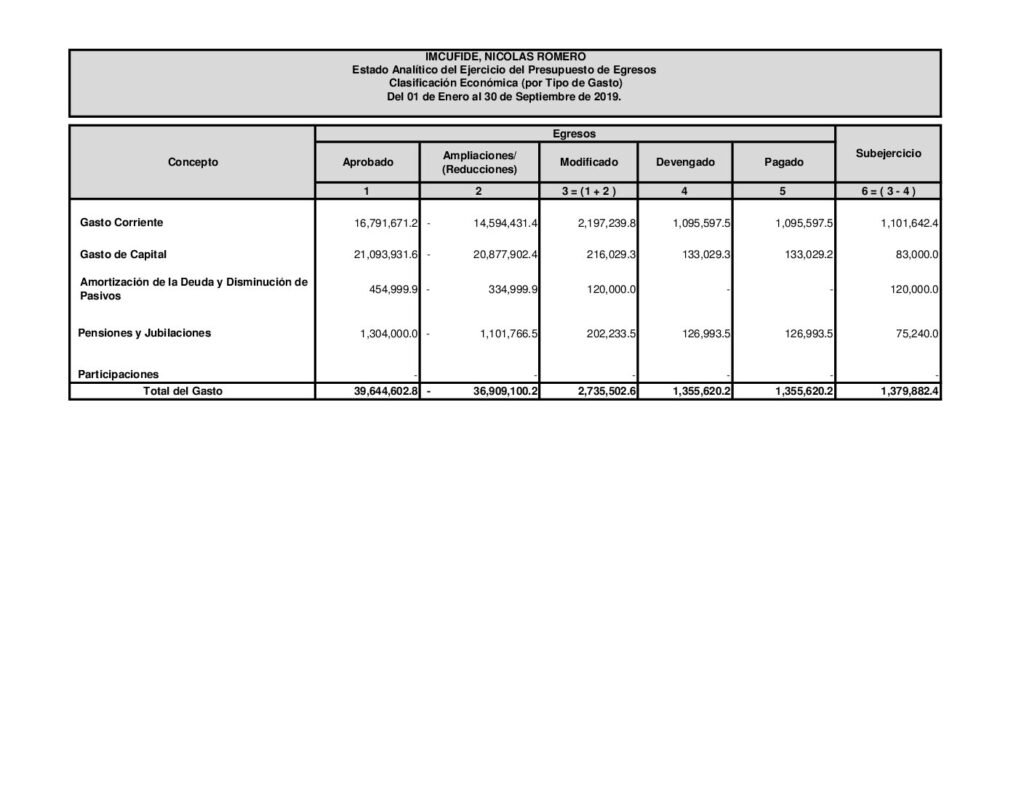 thumbnail of 09.Estado Analítico del Ejercicio del Presupuesto de Egresos, Clasificación Económica