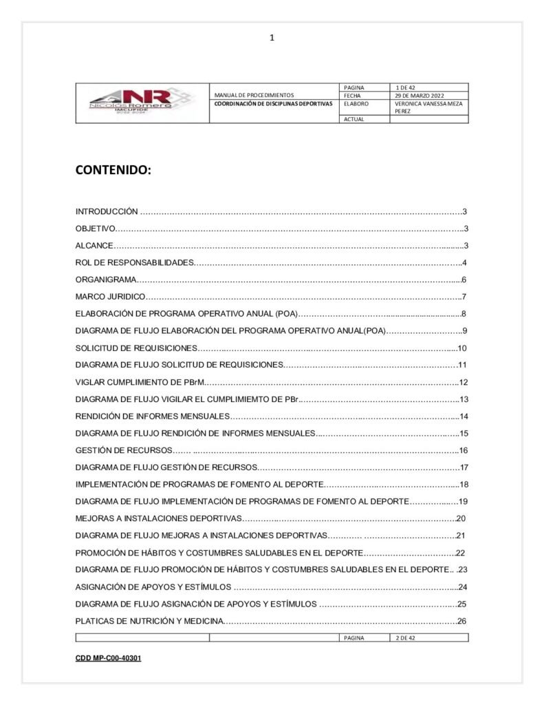 thumbnail of 4.- Manual de Procedimientos COORDINACIÓN DE DISCIPLINAS DEPORTIVAS