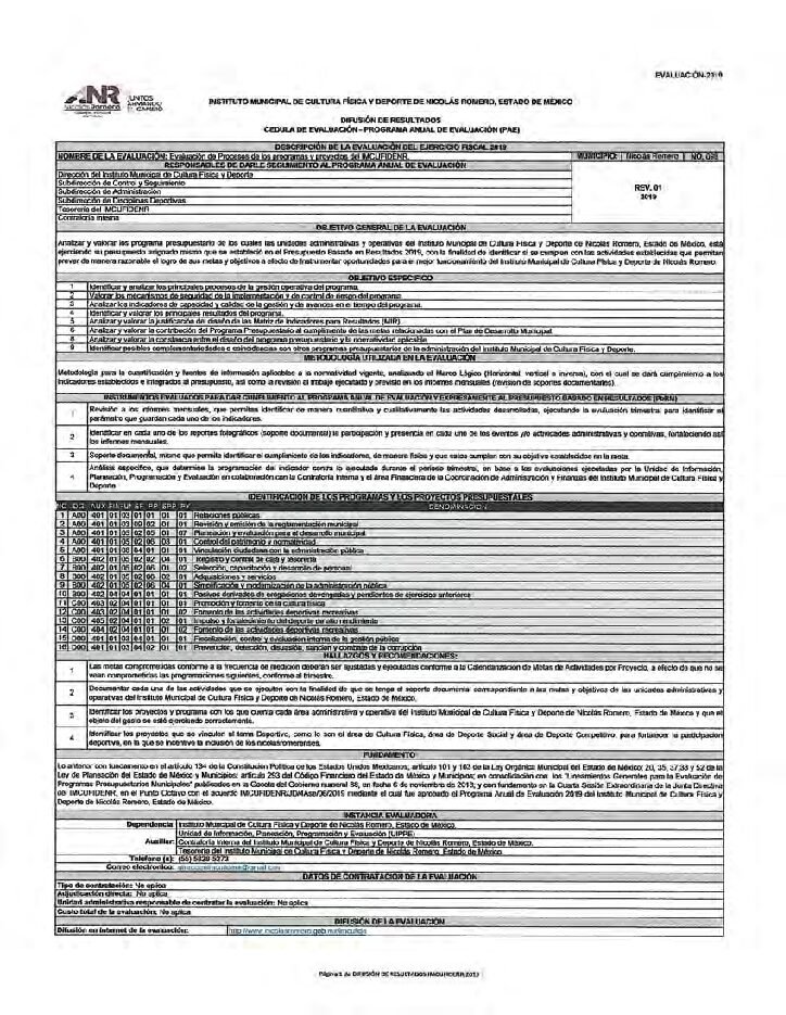 thumbnail of Difusión de Resultados – Evaluación 2019 IMCUFIDE