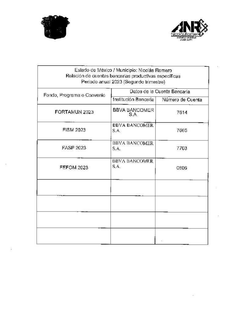 thumbnail of Norma para Establecer la Información de la Relación de Cuentas Bancarias Productivas