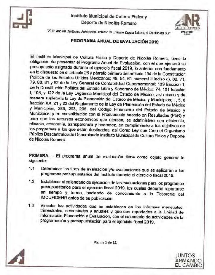 thumbnail of Programa Anual de Evaluación (PAE) 2019