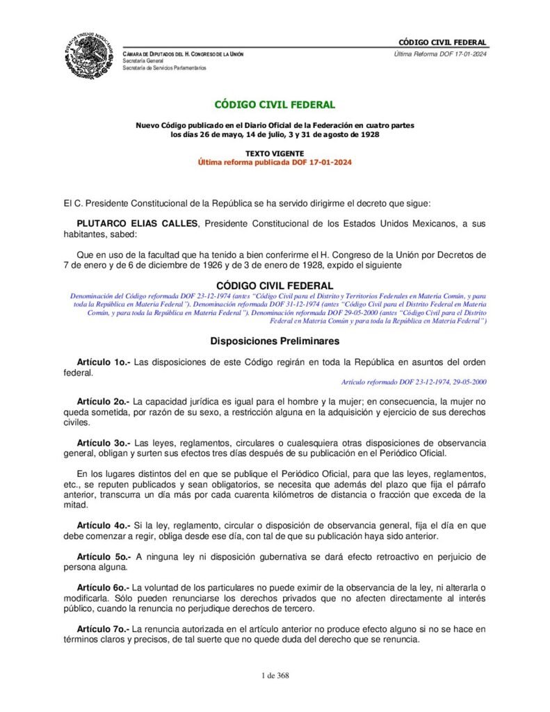 thumbnail of Codigo Civil Federal