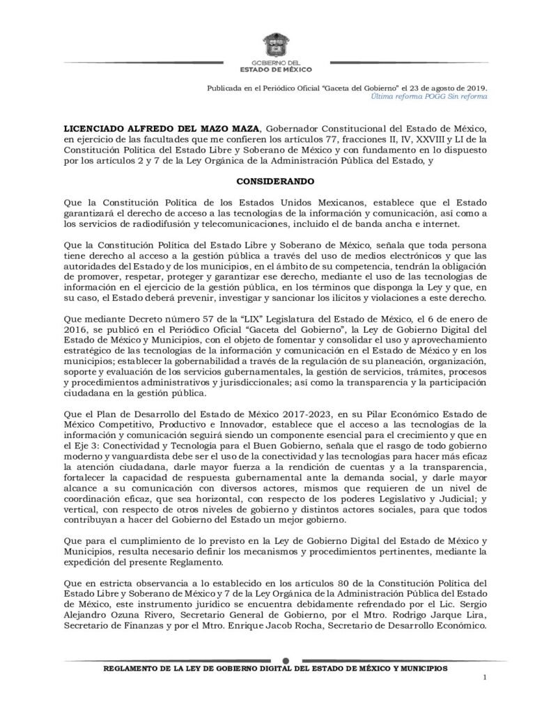 thumbnail of REGLAMENTO DE LA LEY DE GOBIERNO DIGITAL DEL ESTADO DE MÉXICO Y MUNICIPIOS