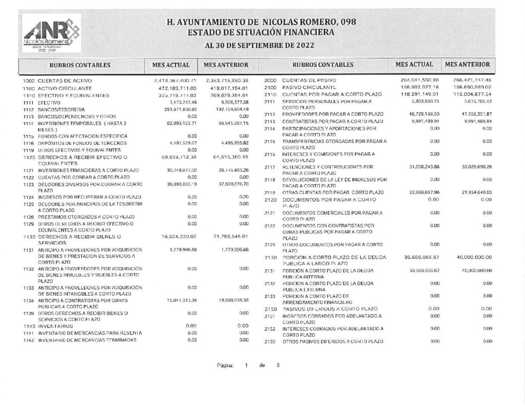 thumbnail of 1. Estado de Situación Financiera