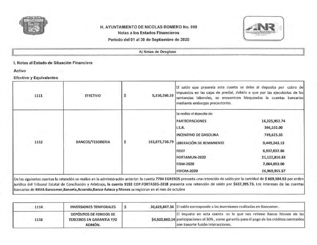 thumbnail of 5. Notas a los Estados Financieros
