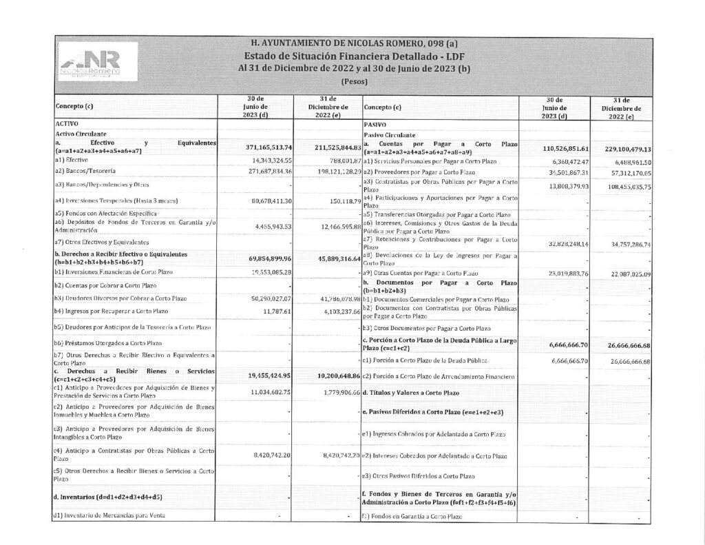 thumbnail of 9. Estado de Situación Financiera Detallado-LDF