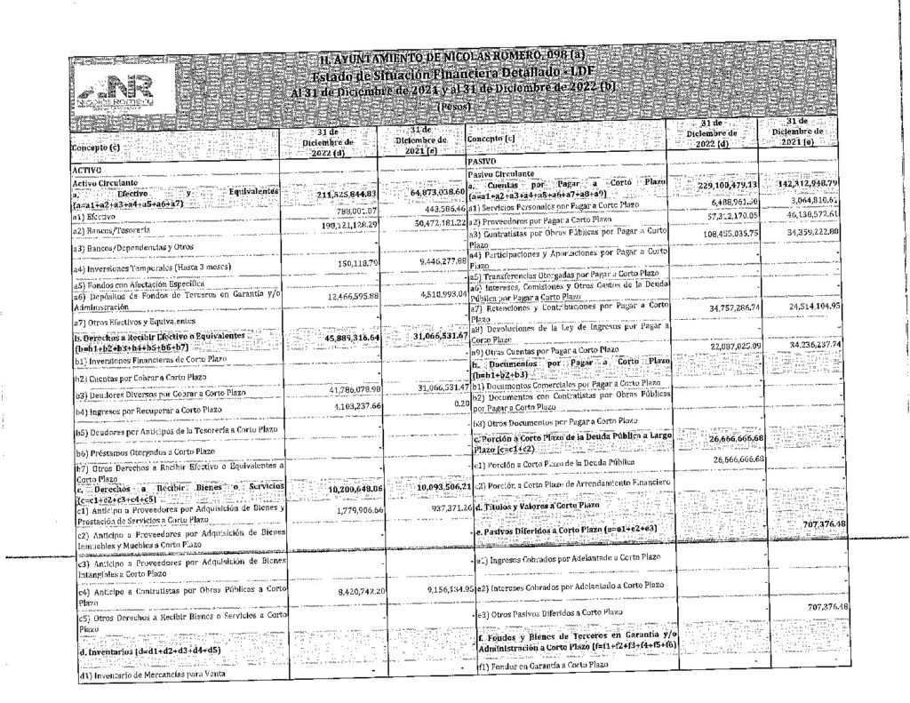 thumbnail of 9. Estado de Situación Financiera Detallado-LDF