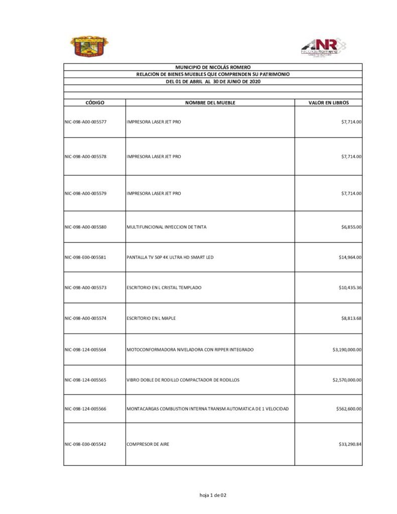 thumbnail of BIENES MUEBLES E INMUEBLES SEGUNDO TRIMESTRE 2020 (1)