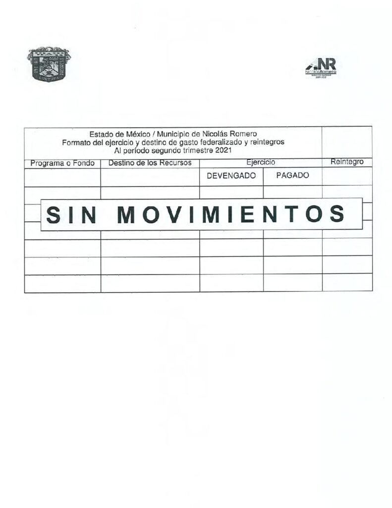 thumbnail of Norma de Información del Formato del Ejercicio y Destino de Gasto Federalizado y Reintegros