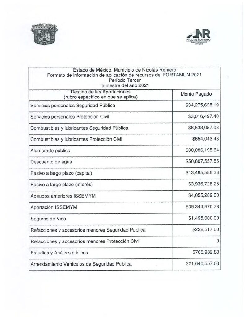 thumbnail of Norma del Formato de Aplicacion de los Recursos del FORTAMUN
