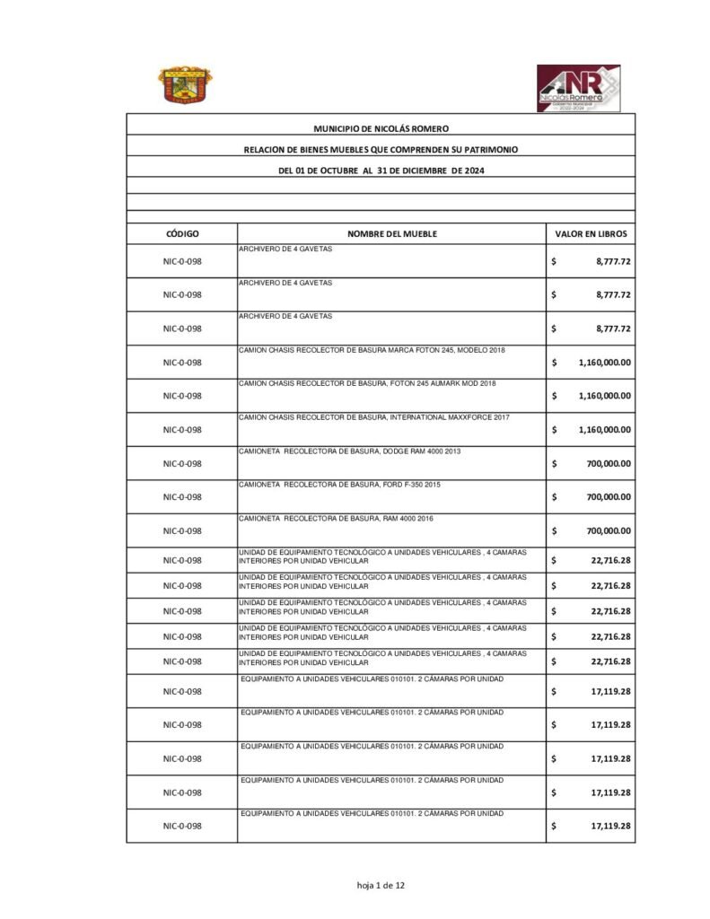 thumbnail of Norma del Formato de la Relación de Bienes que componen el Patrimonio 4to trim