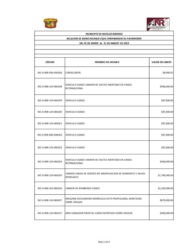 thumbnail of Norma del Formato de la Relación de Bienes que componen el Patrimonio