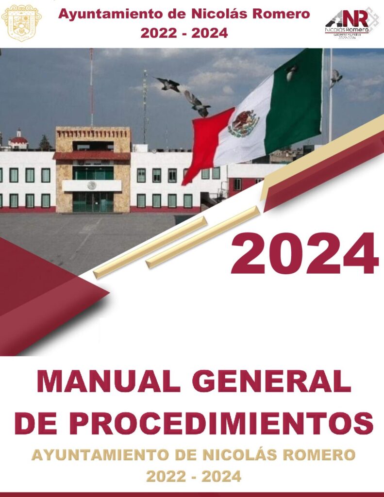 thumbnail of 9.- Manual General de Procedimientos Ayuntamiento de Nicolas Romero 2022-2024