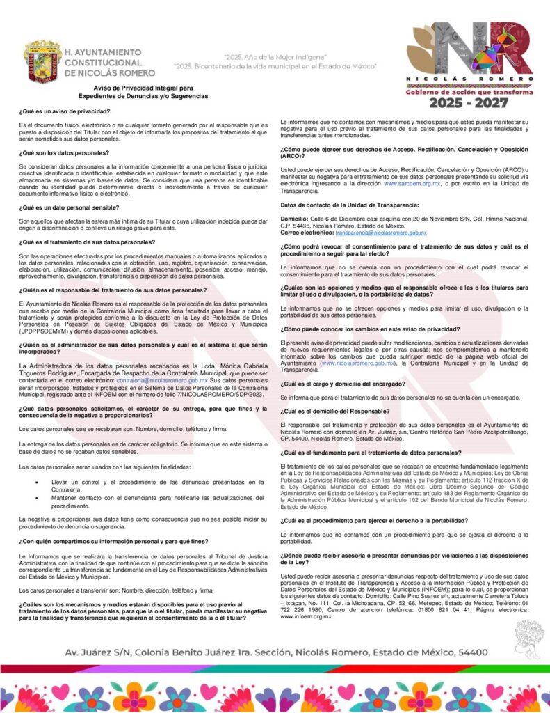 thumbnail of Expedientes de Denuncias y Sugerencias