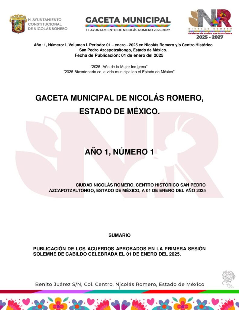 thumbnail of GACETA 01_01enero2025