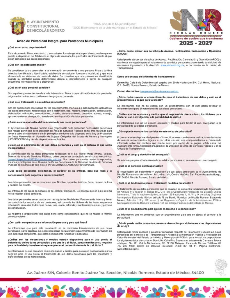 thumbnail of Panteones municipales