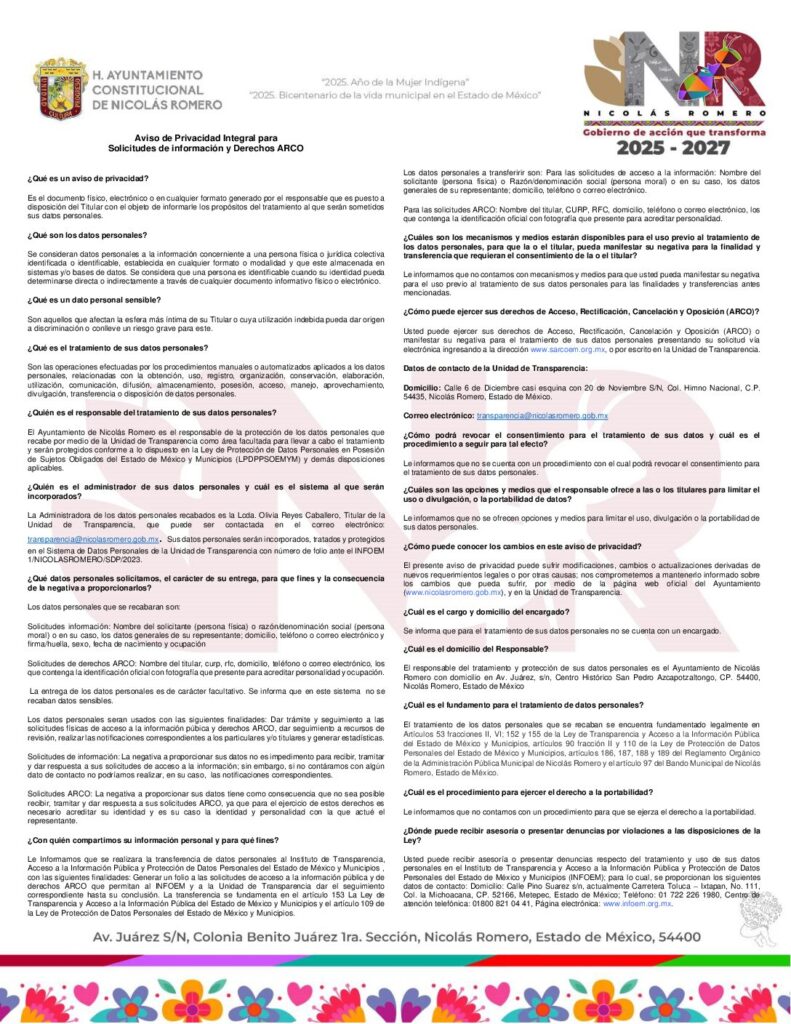 thumbnail of Solicitudes de Información y Derechos Arco