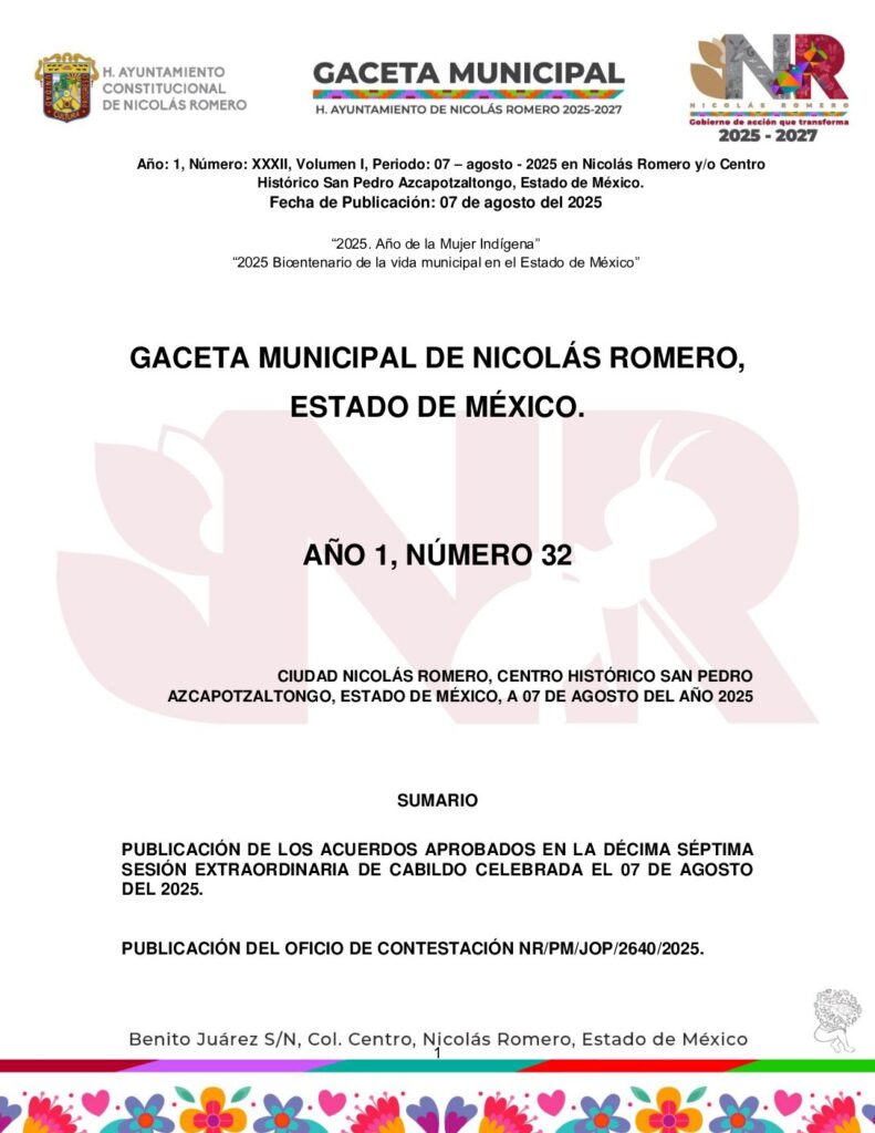 thumbnail of GACETA 32_07agosto2025