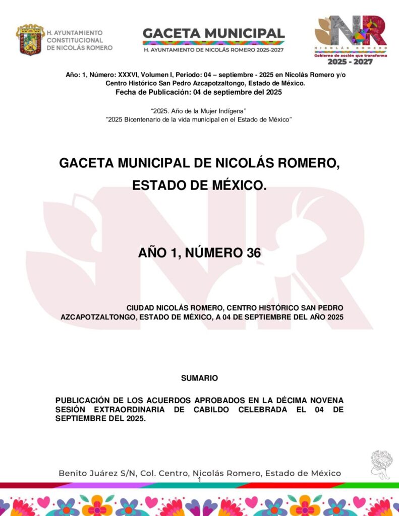 thumbnail of GACETA 36_04septiembre2025