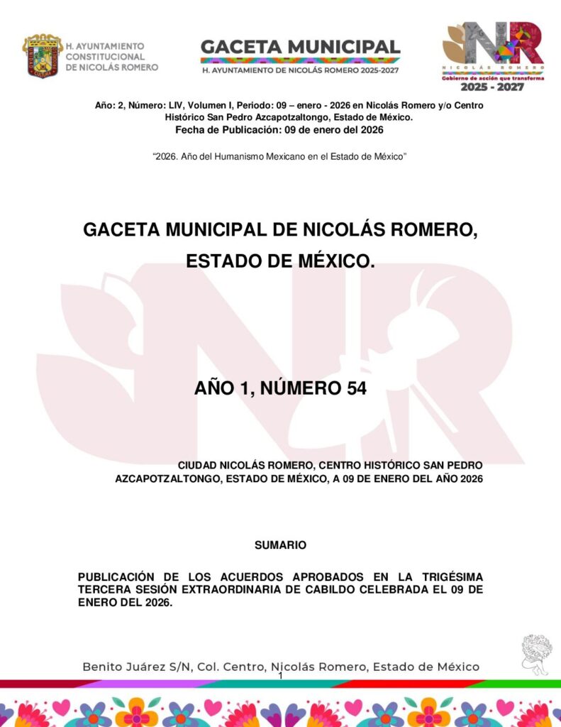 thumbnail of GACETA 54_09enero2026