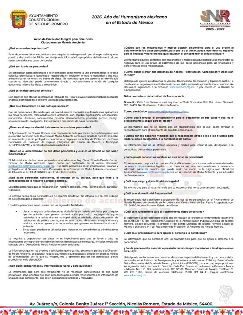 thumbnail of Denuncias ciudadanas en materia ambiental