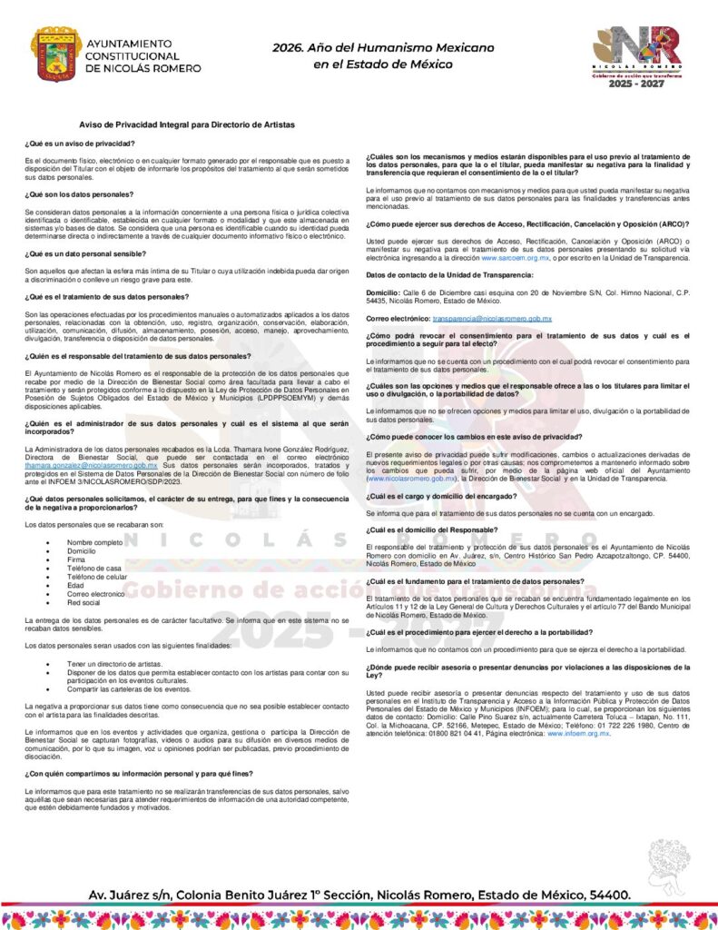 thumbnail of Directorio de artistas