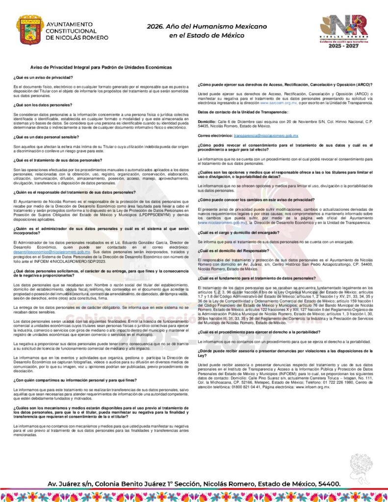 thumbnail of Padrón de Unidades Económicas