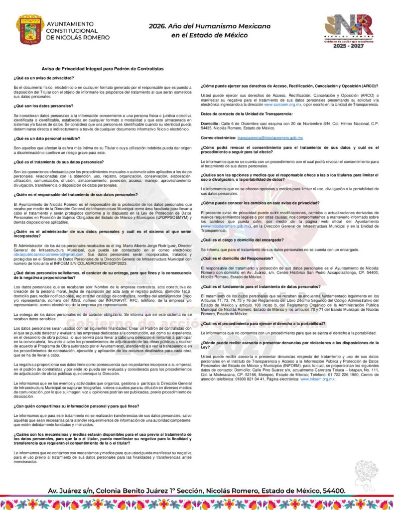 thumbnail of Padrón de contratistas