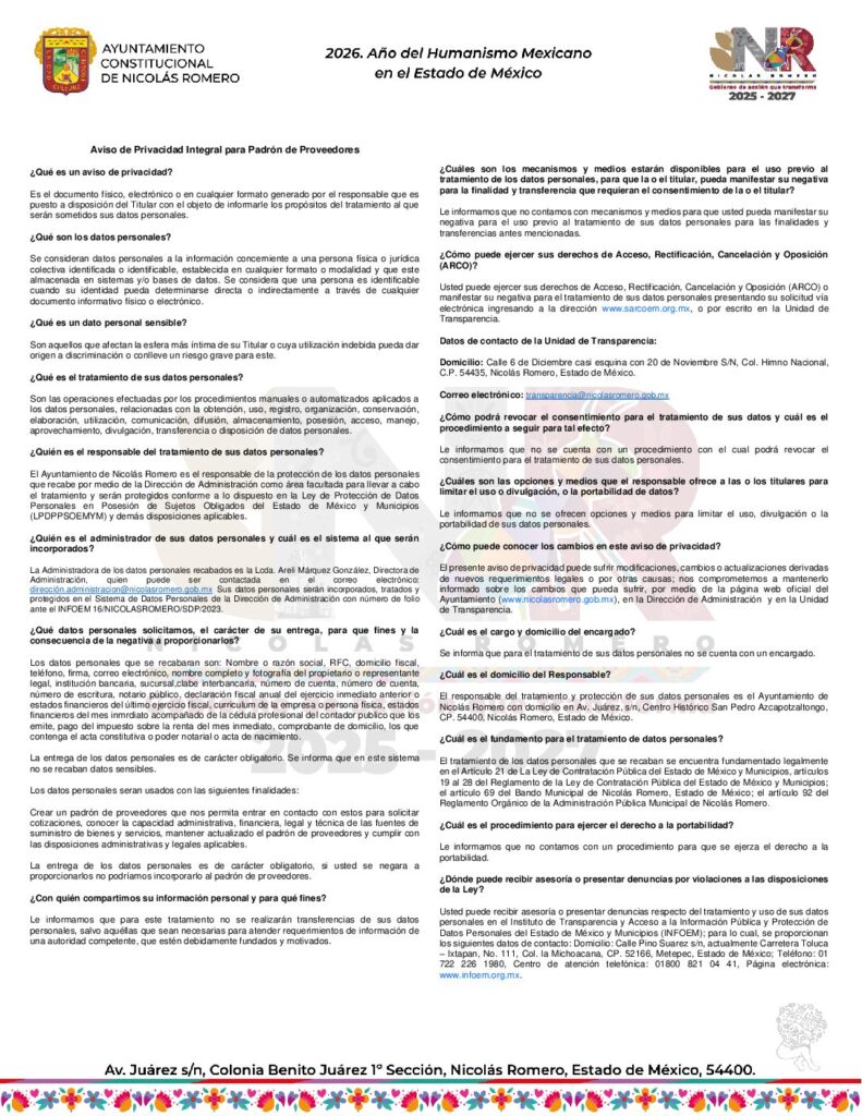 thumbnail of Padrón de proveedores