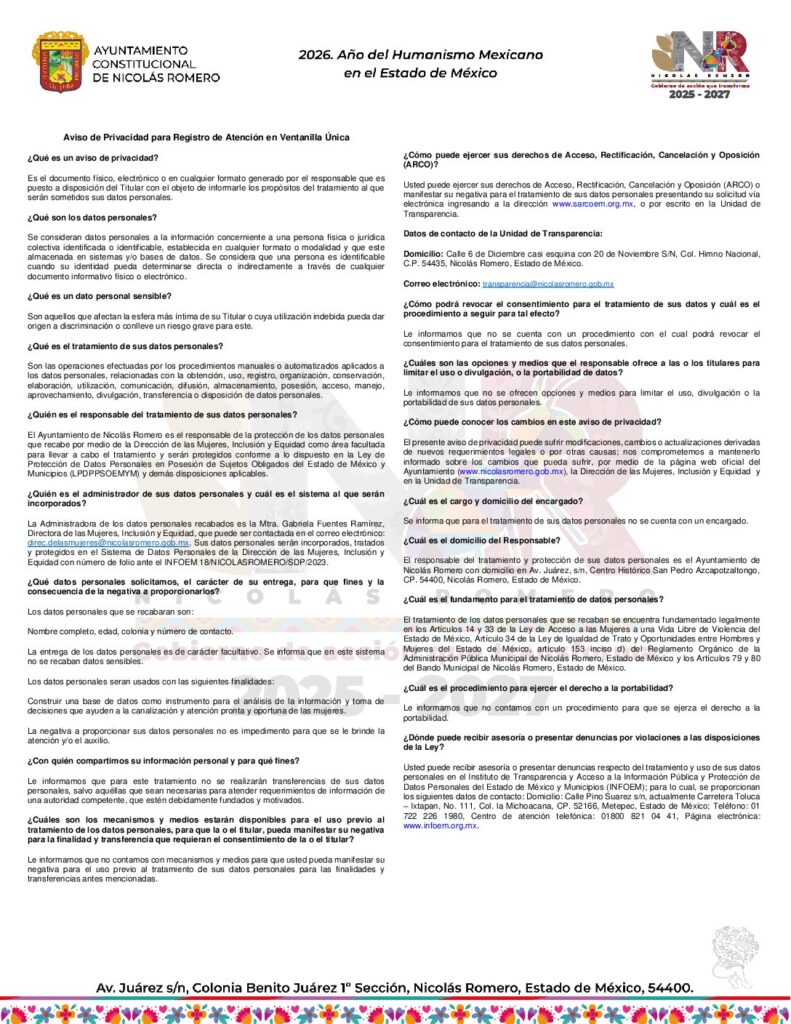 thumbnail of Registro de atención en ventanilla única