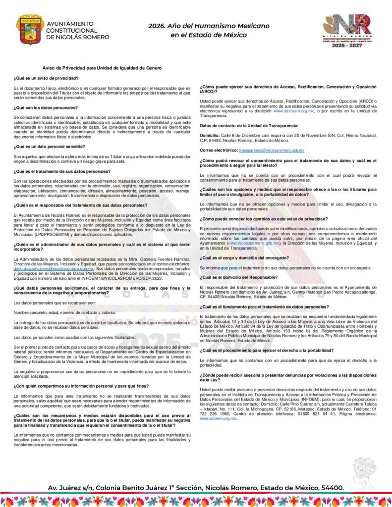 thumbnail of Unidad de Igualdad de Género