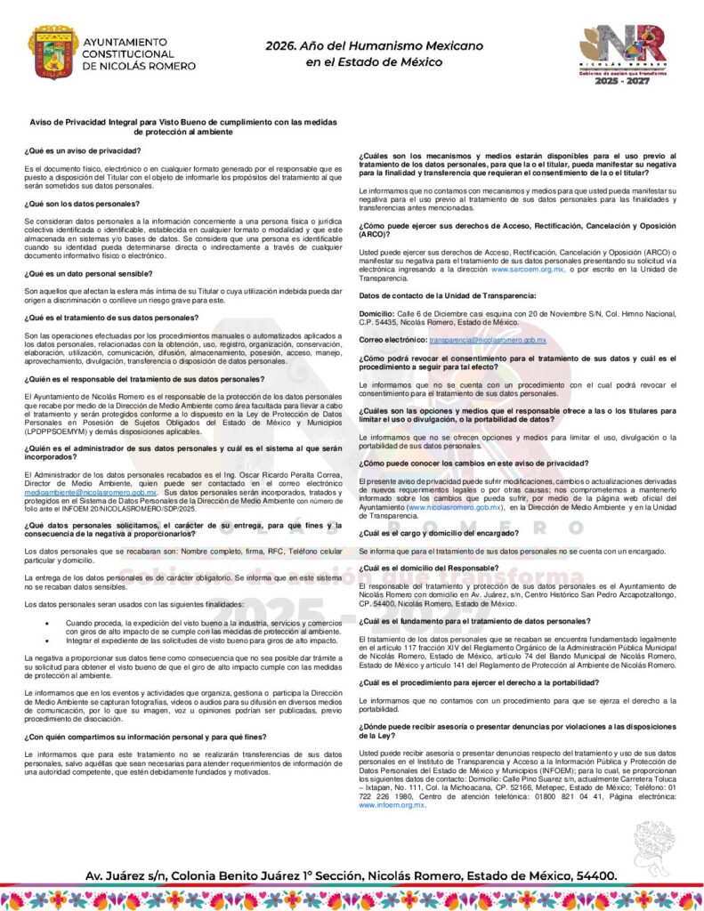 thumbnail of Visto Bueno cumplimiento medidas protección medio ambiente