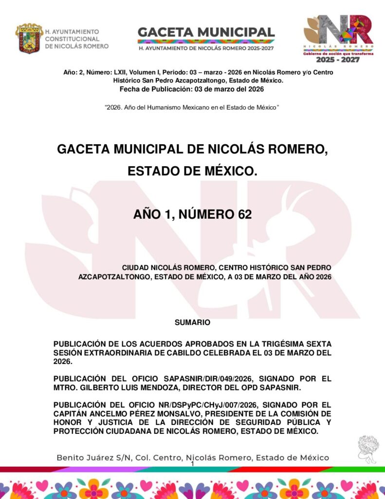 thumbnail of GACETA 62_03marzo2026