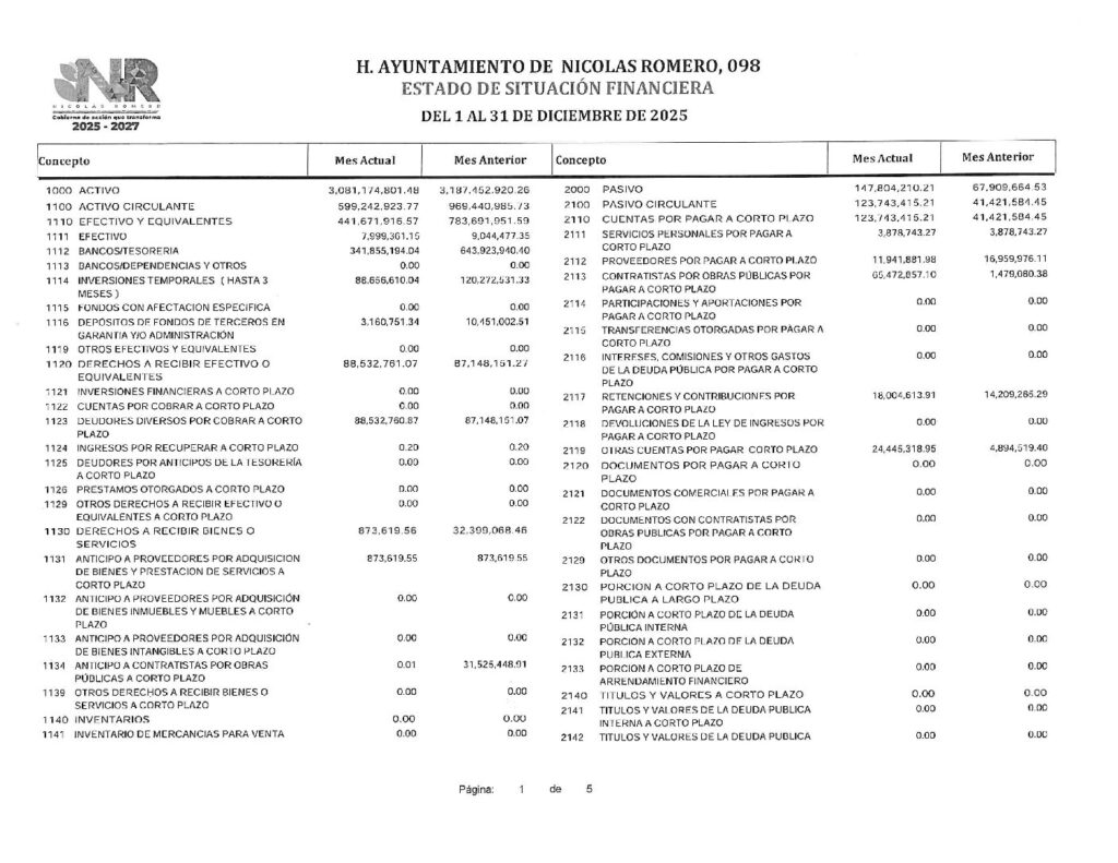 thumbnail of 1. Estado de Situación Financiera