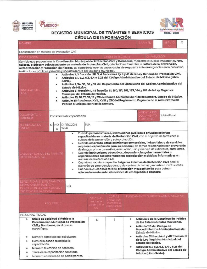 thumbnail of 1- Capacitación en Materia de Protección Civil