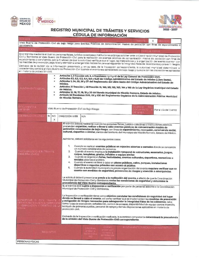 thumbnail of 8- Visto Bueno de Protección Civil de Bajo Riesgo para Eventos Públicos