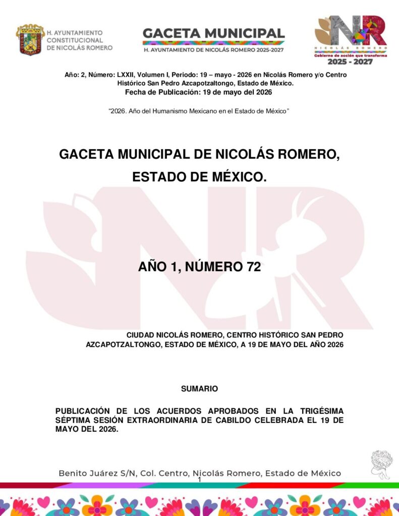 thumbnail of GACETA 72_19mayo2026