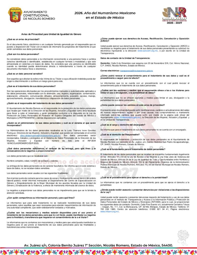 thumbnail of Unidad de Igualdad de Género